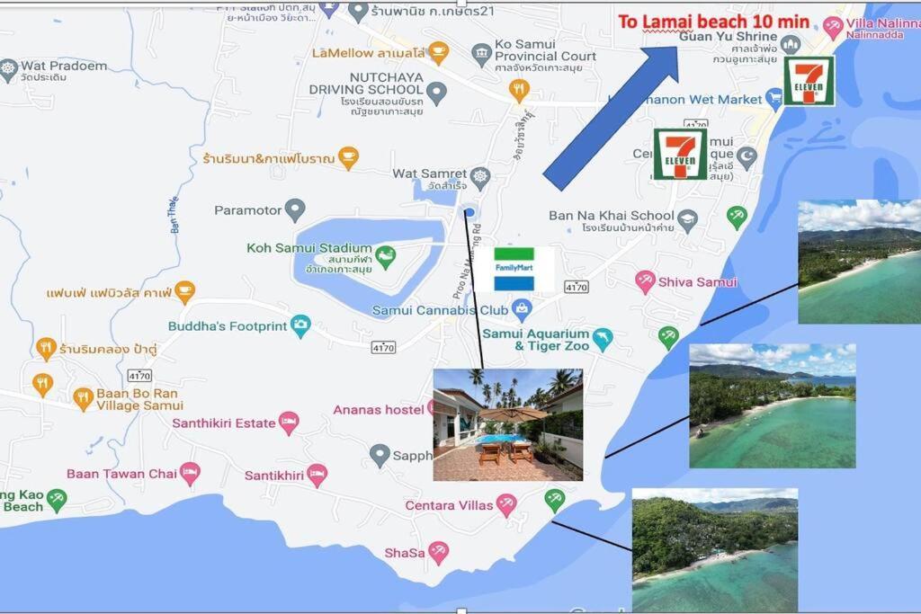 Holiday House Near Lamai With Swimming Pool. 2 Bedrooms Amphoe Koksamui Ngoại thất bức ảnh